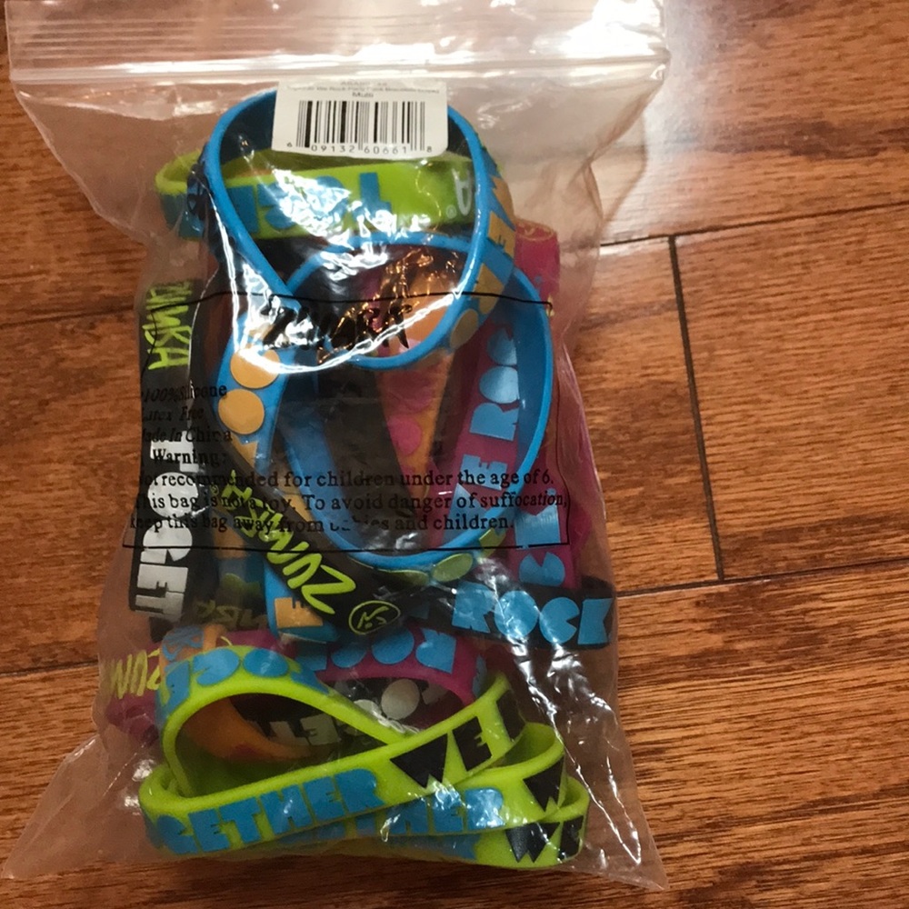 Zumba silicon bracelets